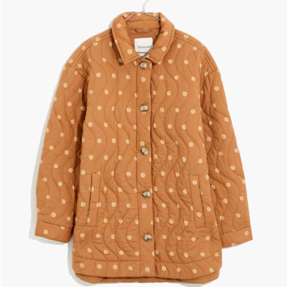 Madewell Women's Brown Quilted Utility Jacket